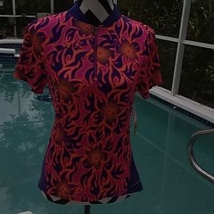 NWT S/S Bike Jersey Nishiki medium Purple Orange